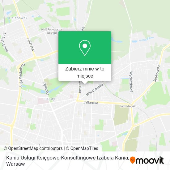 Mapa Kania Usługi Księgowo-Konsultingowe Izabela Kania