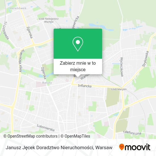 Mapa Janusz Jęcek Doradztwo Nieruchomości