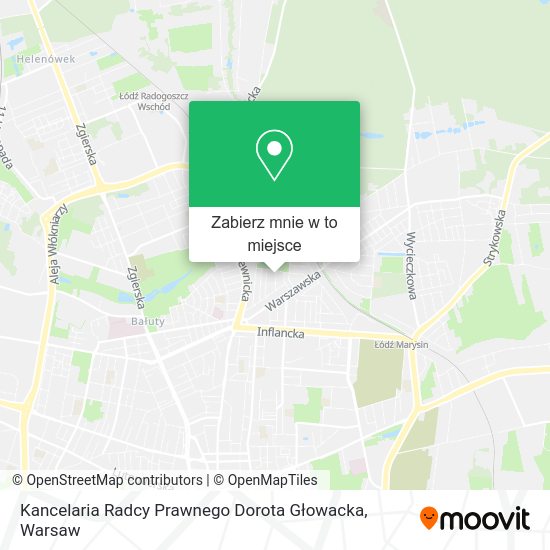 Mapa Kancelaria Radcy Prawnego Dorota Głowacka