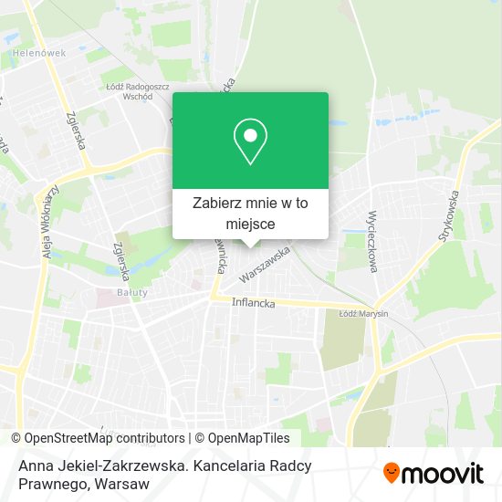 Mapa Anna Jekiel-Zakrzewska. Kancelaria Radcy Prawnego