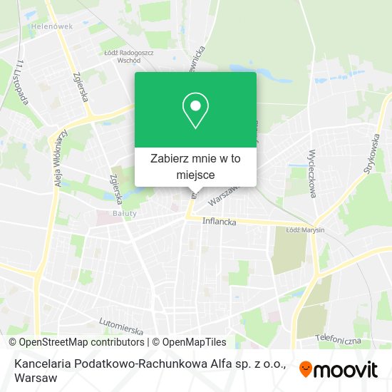 Mapa Kancelaria Podatkowo-Rachunkowa Alfa sp. z o.o.