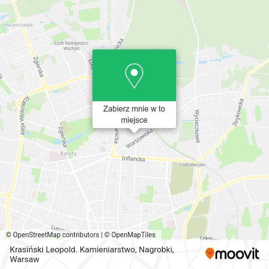 Mapa Krasiński Leopold. Kamieniarstwo, Nagrobki