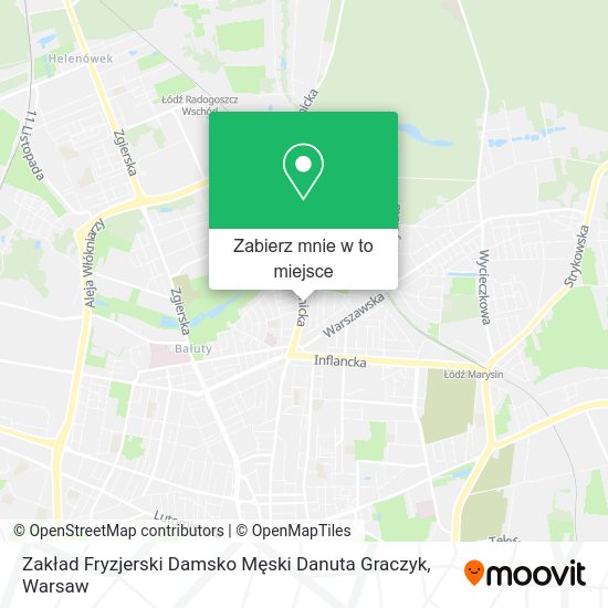 Mapa Zakład Fryzjerski Damsko Męski Danuta Graczyk