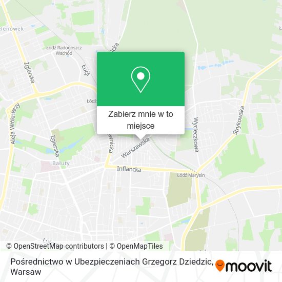 Mapa Pośrednictwo w Ubezpieczeniach Grzegorz Dziedzic