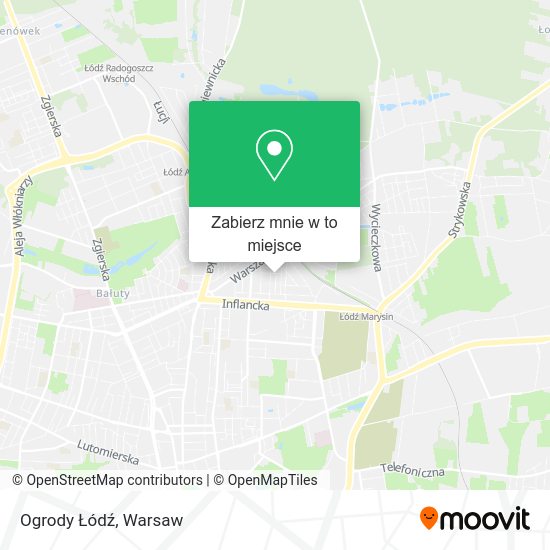 Mapa Ogrody Łódź