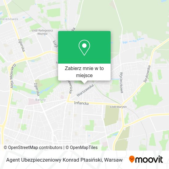 Mapa Agent Ubezpieczeniowy Konrad Ptasiński