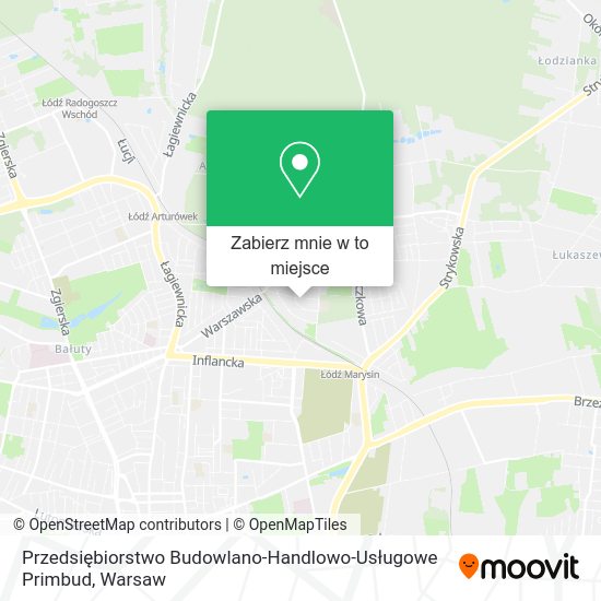 Mapa Przedsiębiorstwo Budowlano-Handlowo-Usługowe Primbud