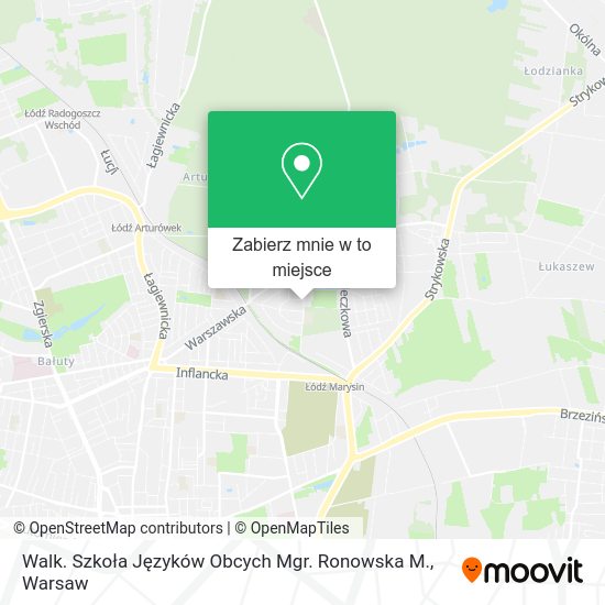 Mapa Walk. Szkoła Języków Obcych Mgr. Ronowska M.