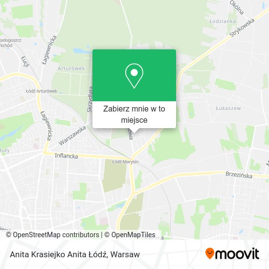 Mapa Anita Krasiejko Anita Łódź