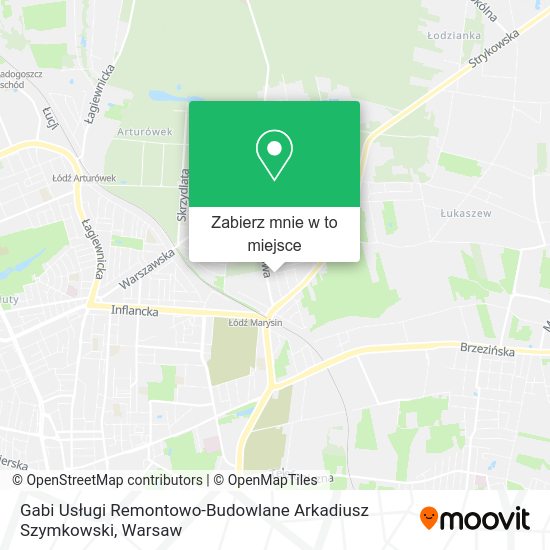 Mapa Gabi Usługi Remontowo-Budowlane Arkadiusz Szymkowski