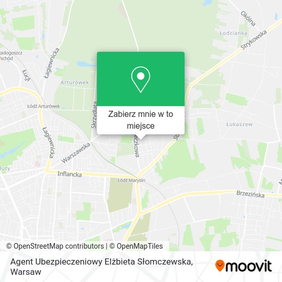 Mapa Agent Ubezpieczeniowy Elżbieta Słomczewska