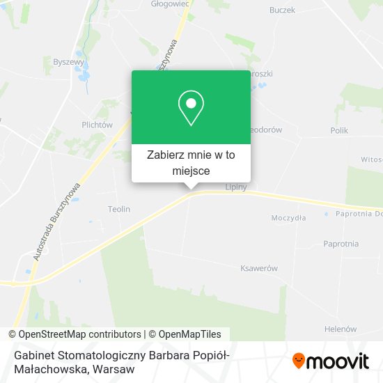 Mapa Gabinet Stomatologiczny Barbara Popiół-Małachowska