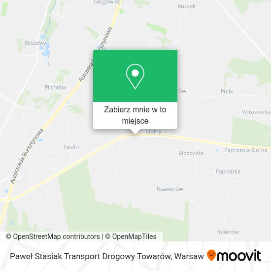 Mapa Paweł Stasiak Transport Drogowy Towarów