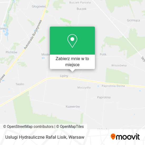 Mapa Usługi Hydrauliczne Rafał Lisik