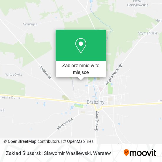 Mapa Zakład Ślusarski Sławomir Wasilewski