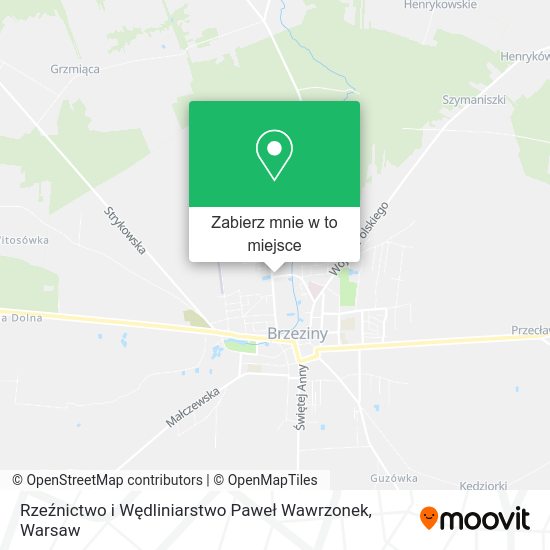 Mapa Rzeźnictwo i Wędliniarstwo Paweł Wawrzonek