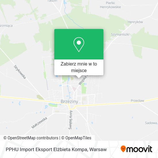 Mapa PPHU Import Eksport Elżbieta Kompa