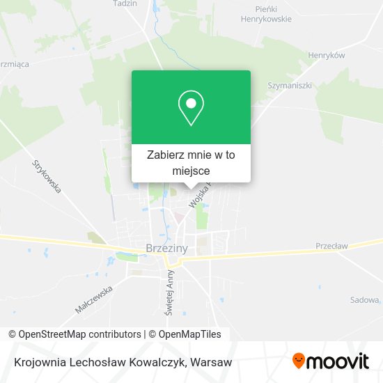 Mapa Krojownia Lechosław Kowalczyk