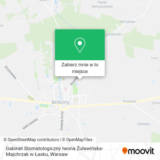 Mapa Gabinet Stomatologiczny Iwona Żuławińska-Majchrzak w Łasku