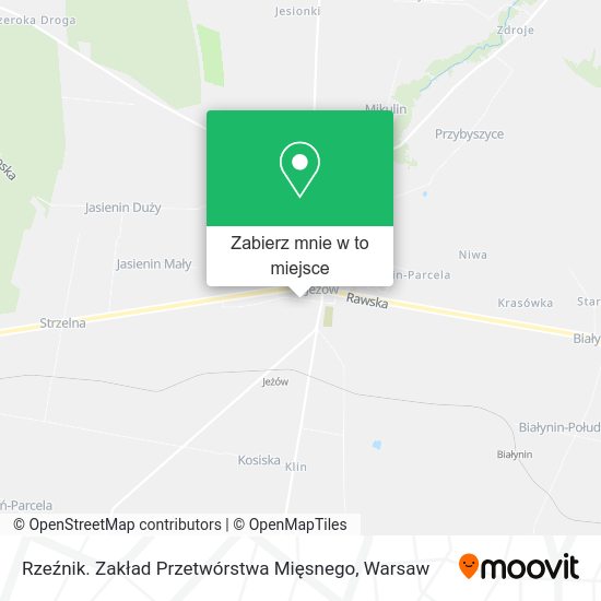 Mapa Rzeźnik. Zakład Przetwórstwa Mięsnego