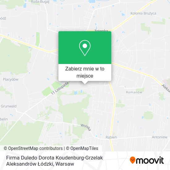 Mapa Firma Duledo Dorota Koudenburg-Grzelak Aleksandrów Łódzki