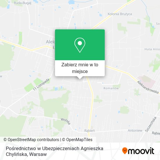 Mapa Pośrednictwo w Ubezpieczeniach Agnieszka Chylińska