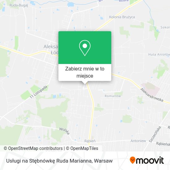 Mapa Usługi na Stębnówkę Ruda Marianna