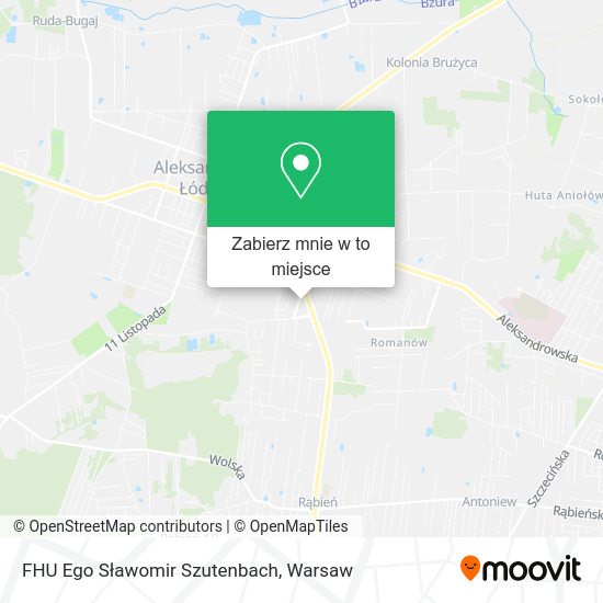 Mapa FHU Ego Sławomir Szutenbach