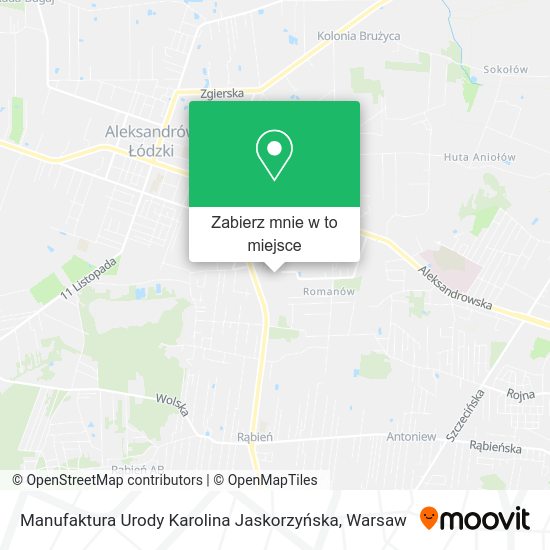 Mapa Manufaktura Urody Karolina Jaskorzyńska