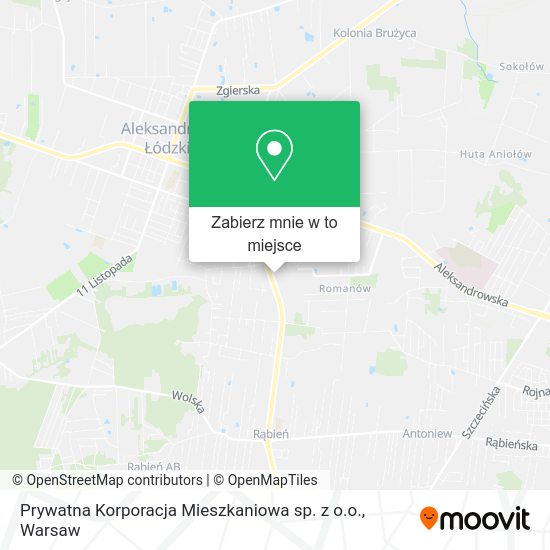 Mapa Prywatna Korporacja Mieszkaniowa sp. z o.o.