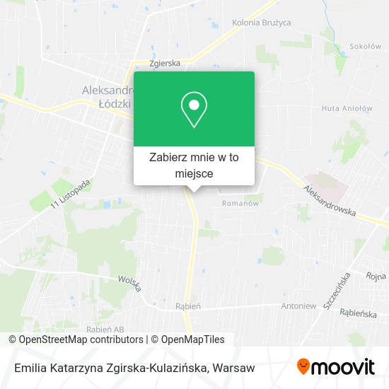 Mapa Emilia Katarzyna Zgirska-Kulazińska