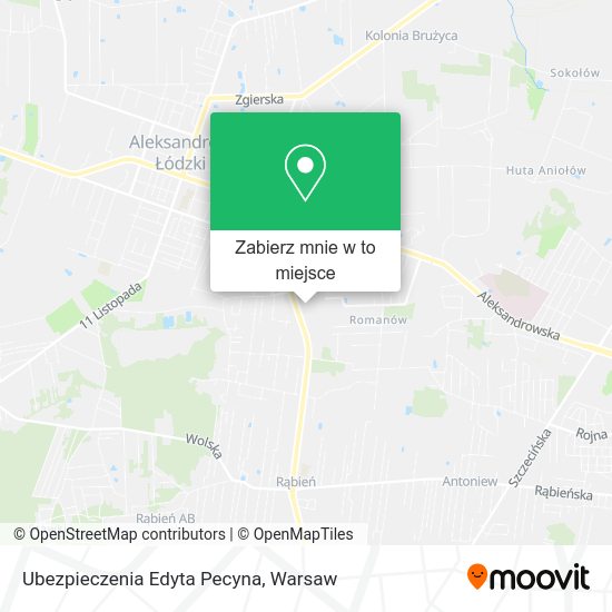 Mapa Ubezpieczenia Edyta Pecyna