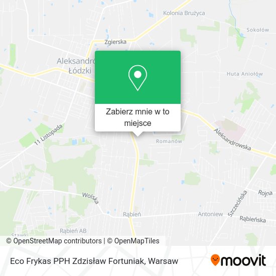 Mapa Eco Frykas PPH Zdzisław Fortuniak