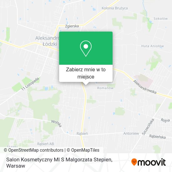 Mapa Salon Kosmetyczny Ml S Malgorzata Stepien