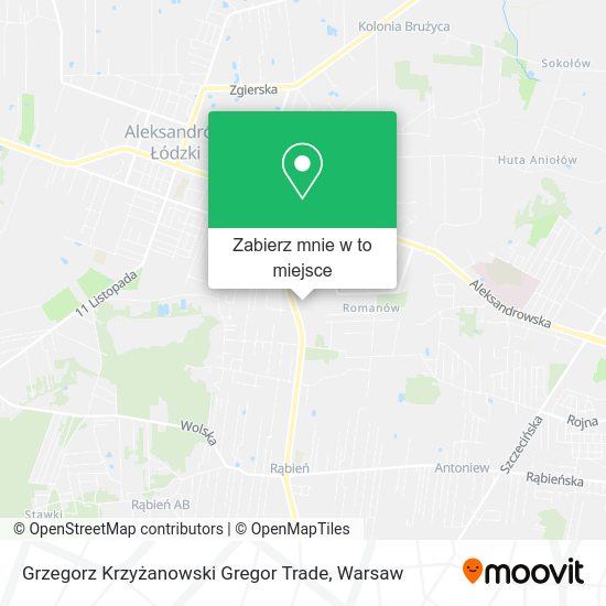 Mapa Grzegorz Krzyżanowski Gregor Trade