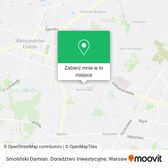 Mapa Smoliński Damian. Doradztwo Inwestycyjne