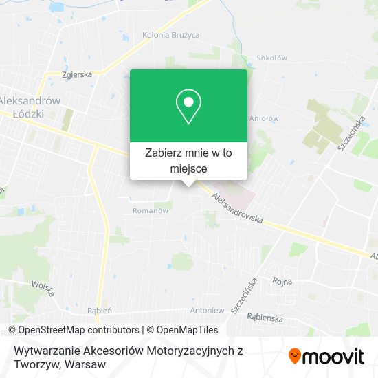 Mapa Wytwarzanie Akcesoriów Motoryzacyjnych z Tworzyw