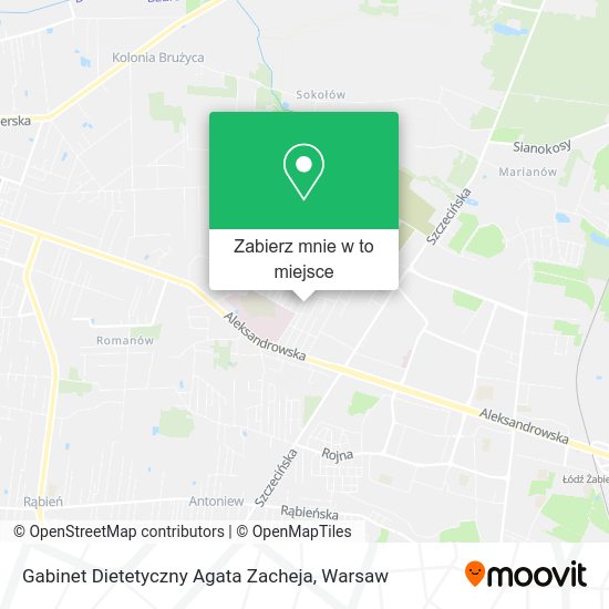 Mapa Gabinet Dietetyczny Agata Zacheja