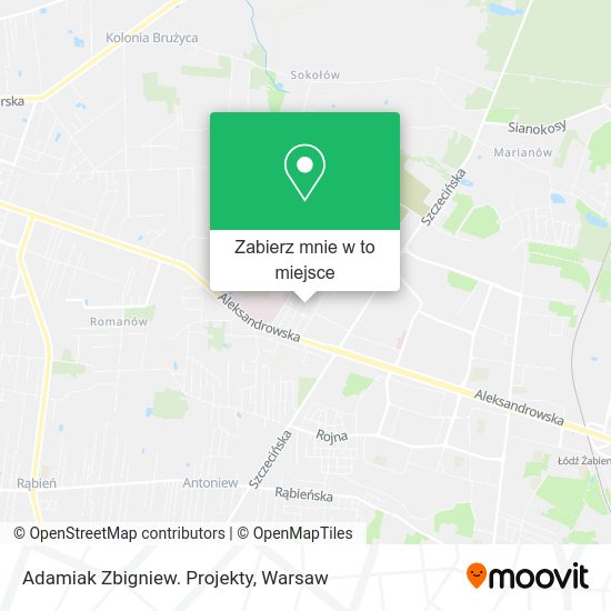 Mapa Adamiak Zbigniew. Projekty