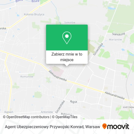 Mapa Agent Ubezpieczeniowy Przywojski Konrad