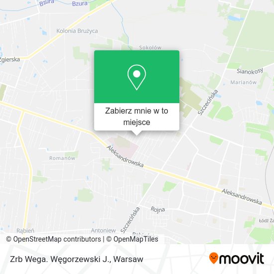 Mapa Zrb Wega. Węgorzewski J.