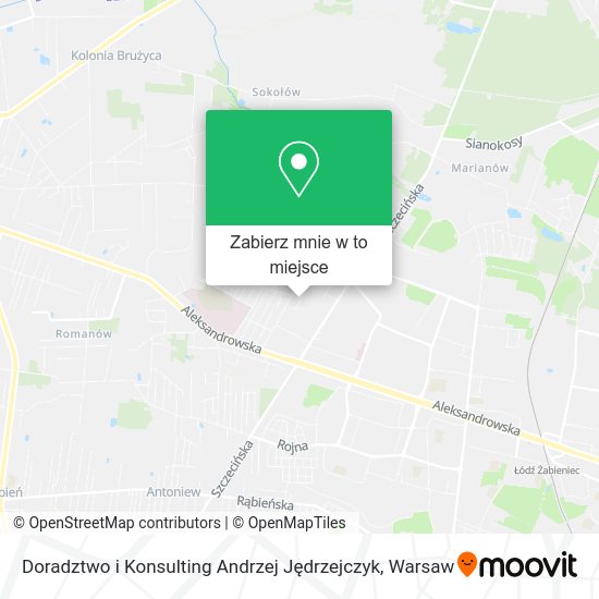 Mapa Doradztwo i Konsulting Andrzej Jędrzejczyk