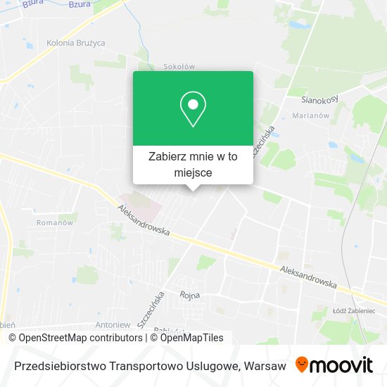 Mapa Przedsiebiorstwo Transportowo Uslugowe