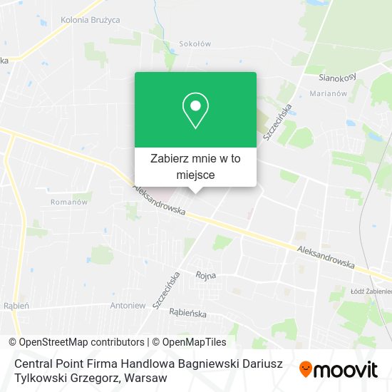 Mapa Central Point Firma Handlowa Bagniewski Dariusz Tylkowski Grzegorz