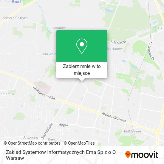 Mapa Zaklad Systemow Informatycznych Ema Sp z o O