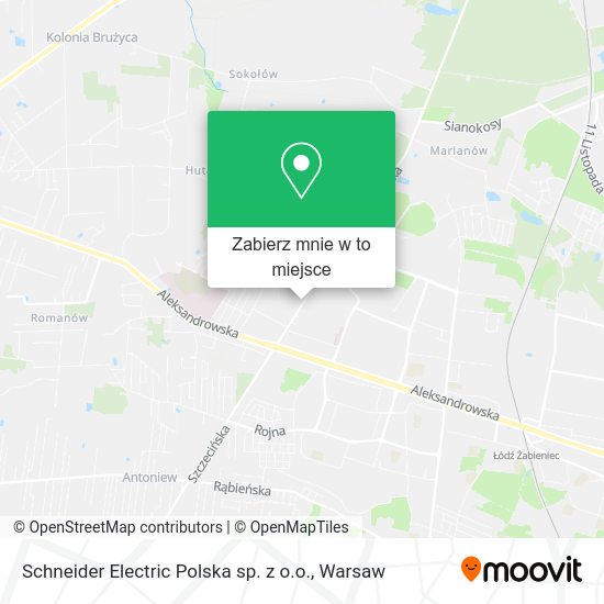 Mapa Schneider Electric Polska sp. z o.o.