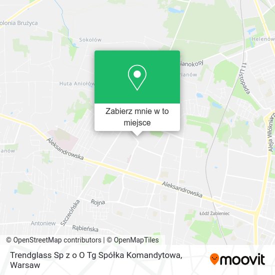 Mapa Trendglass Sp z o O Tg Spółka Komandytowa