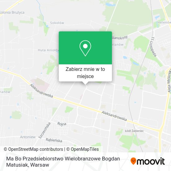 Mapa Ma Bo Przedsiebiorstwo Wielobranzowe Bogdan Matusiak