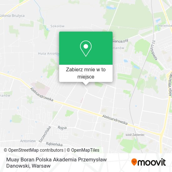 Mapa Muay Boran Polska Akademia Przemysław Danowski