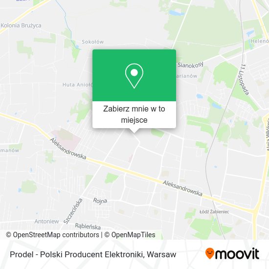 Mapa Prodel - Polski Producent Elektroniki